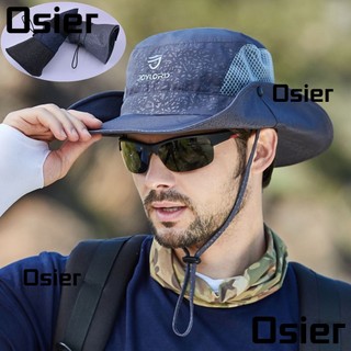 OSIER1 Bucket Hat Foldable Breathable Anti-UV Panama Sun Protection Men's Hat Sun Cap