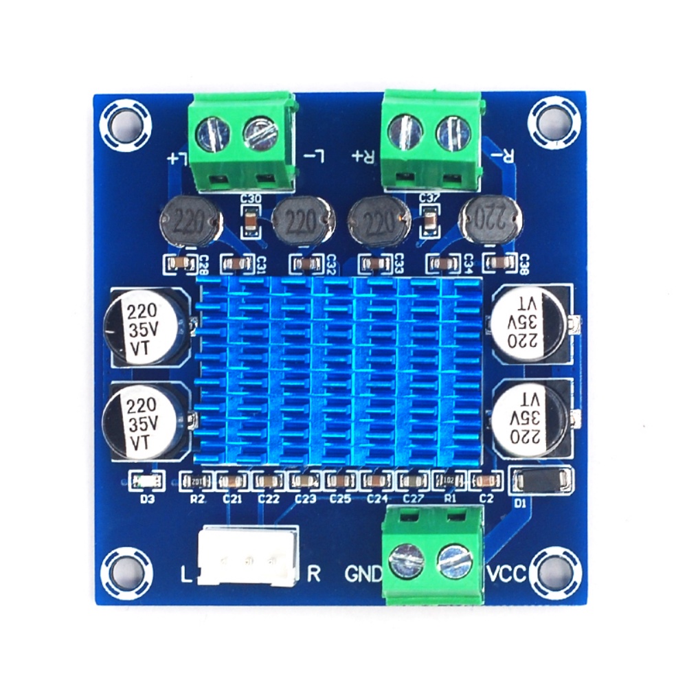 RIRIHI Bảng Mạch Khuếch Đại Âm Thanh Kỹ Thuật Số Hai Kênh XH-A232 DC8-26V 30W + 30W