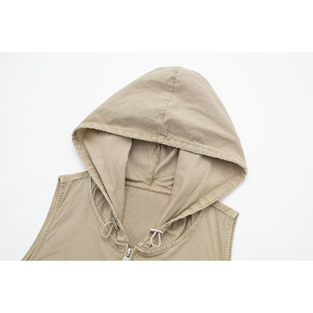 Bộ Áo Hoodie + Chân Váy Yếm + Áo Khoác Dáng Rộng Thời Trang Mùa Hè 2023 Y13-69064