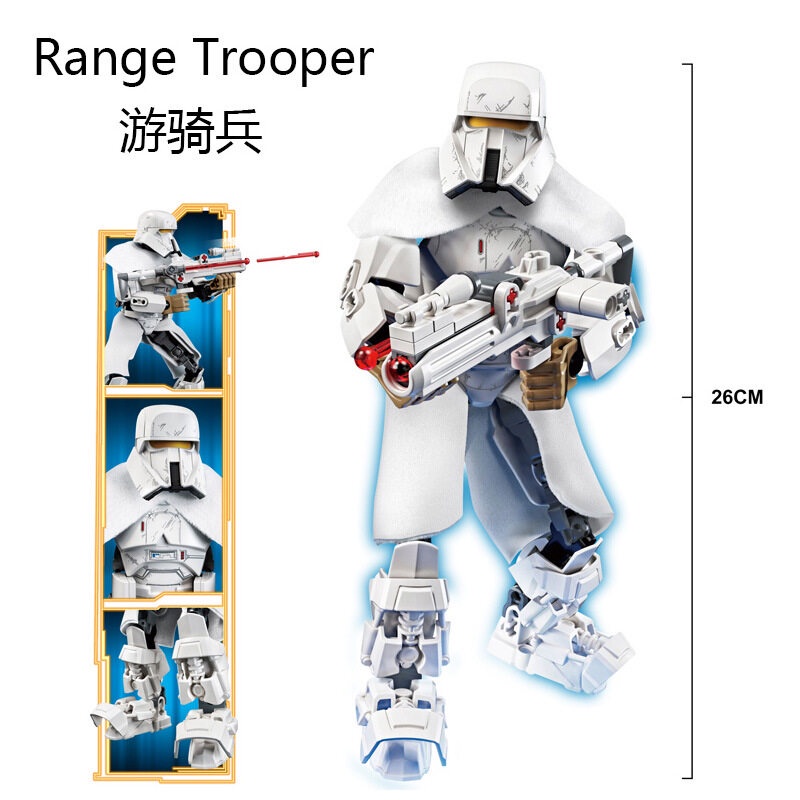 Mô Hình Lắp Ráp Nhân Vật stormtrooper Chiến Binh Đen Trong Star wars diy