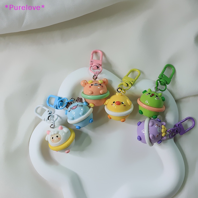 Móc Khóa Hình Bánh Donut Ba Chiều Bằng Nhựa Resin Dễ Thương Mới