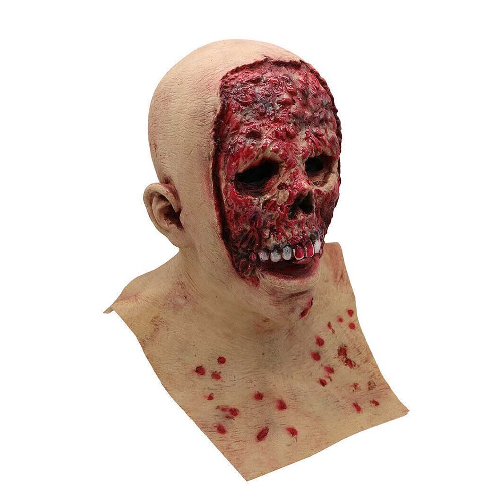 Halloween Creepy Scary Latex Mask Melting Face Zombie Horror Costume Party Props