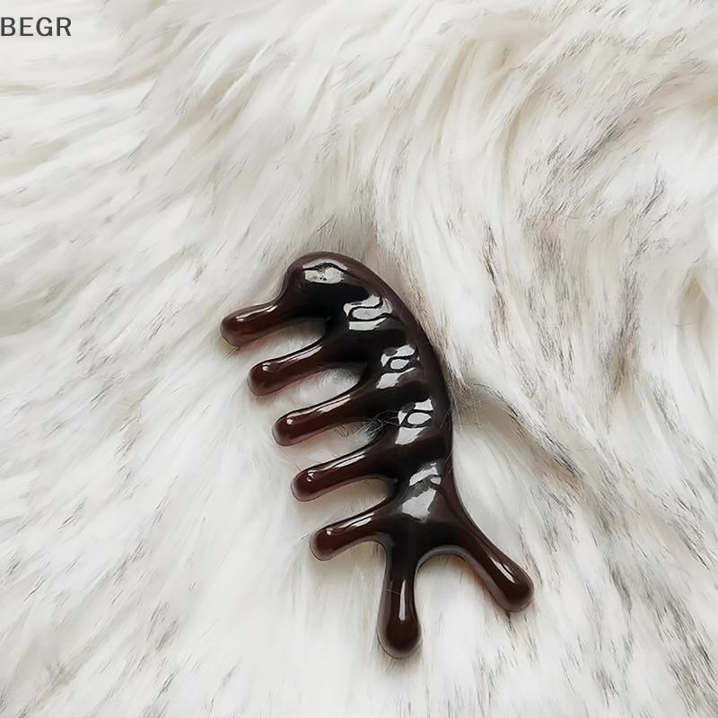 Lược Chải Tóc Mát Xa Da Đầu Bằng Kim Loại Tay Cầm Rộng