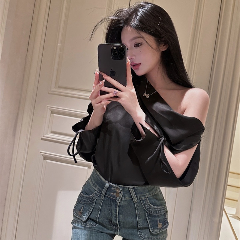 Áo Nữ Tay Dài Hở Vai Thời Trang Quyến Rũ