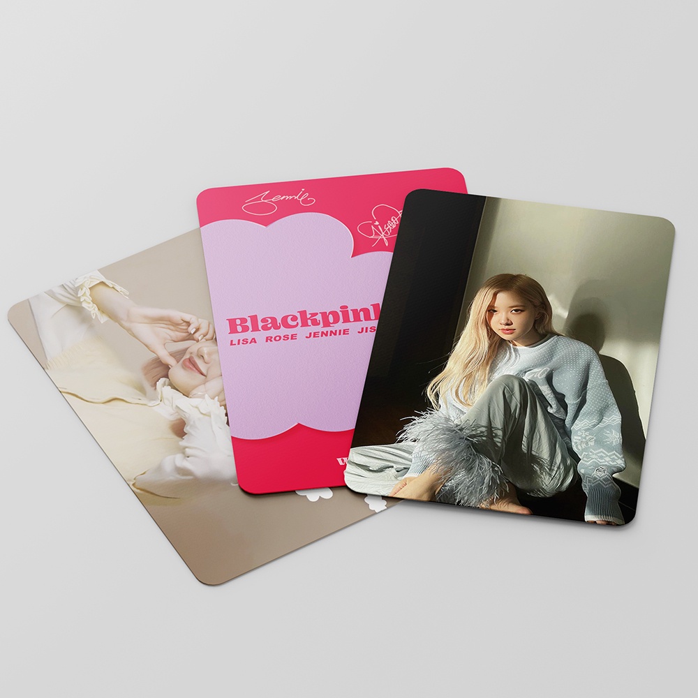 55pcs/box BLACK-PINK 2022 The Album BORN PINK Photocards Jennie Rose Jisoo Lisa Lomo Cards Black Pink Kpop Postcards New Arrivals