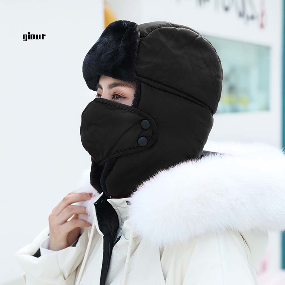 Mũ Trùm Mặt Nạ Che Phủ Tai Giữ Ấm Chống Gió Mùa Đông Cho Nam Nữ