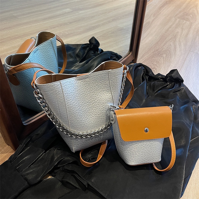 Túi Xách Da PU Màu Trơn Cỡ Lớn Thời Trang 2023 Cho Nữ