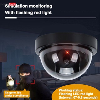 Camera Giả Bảo Mật Giả Camera Dome Cctv Với Đèn Led Đỏ Nhấp Nháy Trong Nhà Ngoài Trời Giám Sát Thực Tế Màn Hình Led Phía Trước homelove