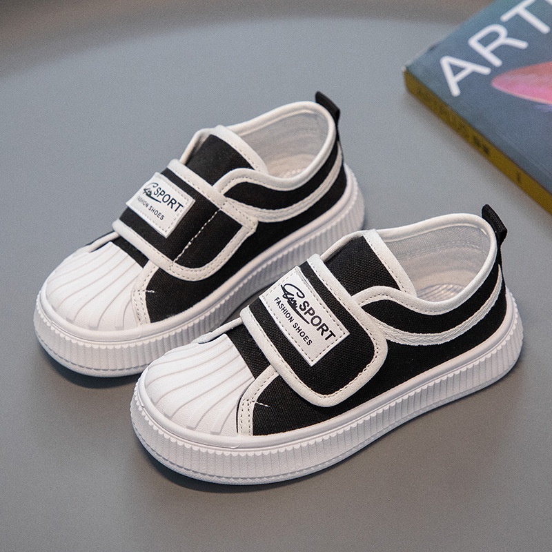 Giày Thể Thao Vải Canvas Đế Mềm Thoáng Khí Thời Trang 2023 Cho Bé