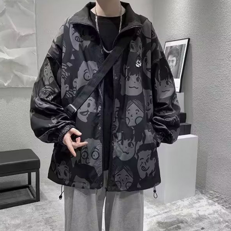 Áo Khoác Hai Mặt Dáng Rộng Phong Cách Hàn Quốc Thời Trang Cho Nam