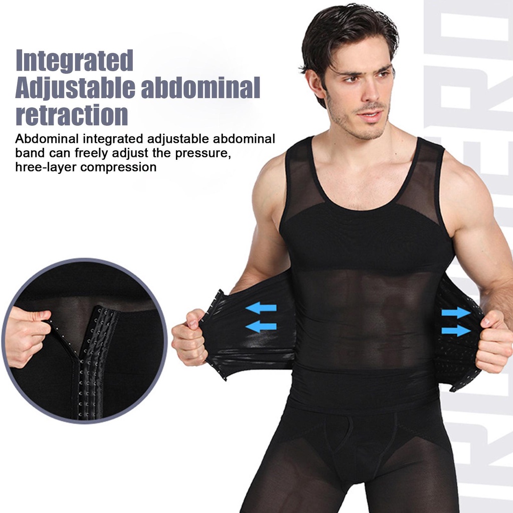 Áo Ba Lỗ Thoáng Khí Có Khóa Cài e8a2 Cho Nam