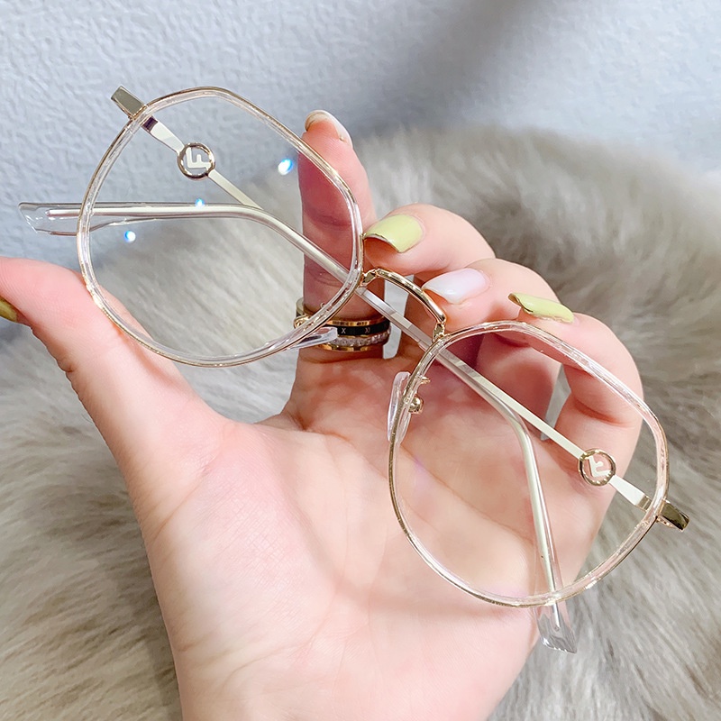Mắt Kính Gọng Oval Chống Ánh Sáng Xanh Thời Trang Cho Nữ