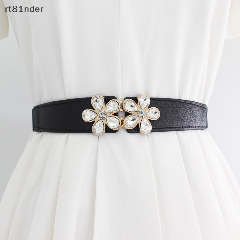 Rt nữ thời trang co giãn dây thắt lưng pha lê thắt lưng cinch phụ kiện thắt lưng n