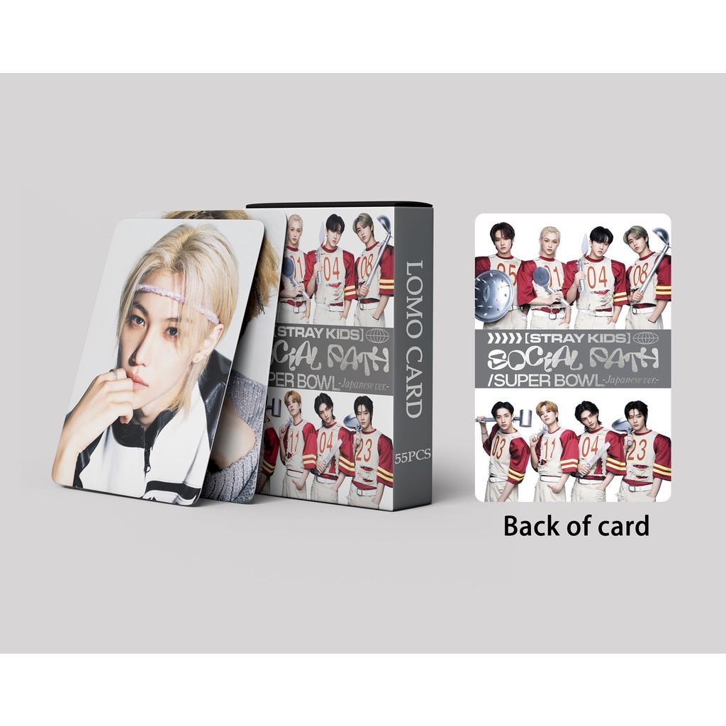 Linxx 55 chiếc stray kids social path album lomo card kpop photocards series bưu thiếp
