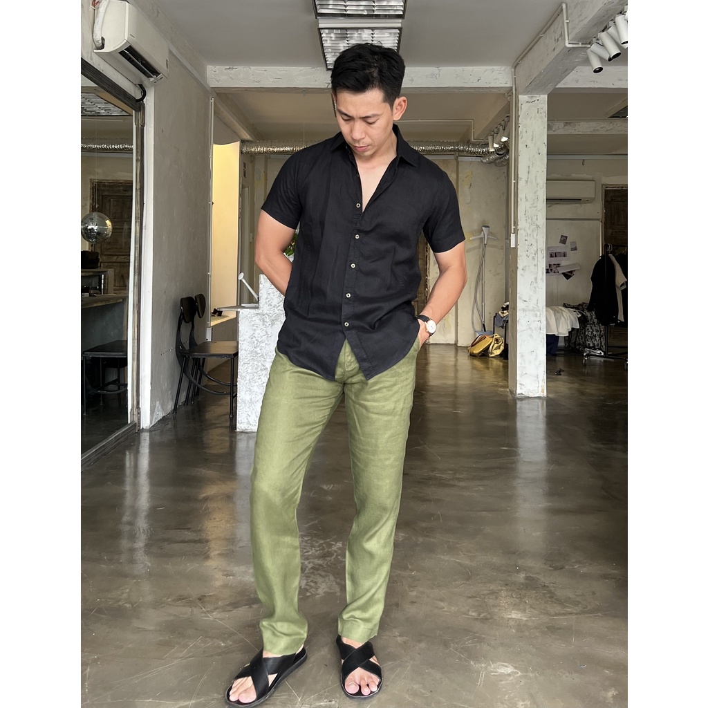 Quần Dài Lưng Tây Linen Nam Cao Cấp Thoáng Mát Mềm Mại