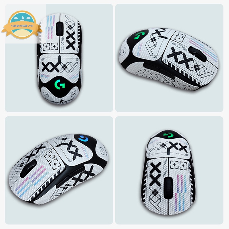 Coutr mouse grip tape skate handmade sticker non slip suck sweat for logitech g pro x superlight wireless mouse vn