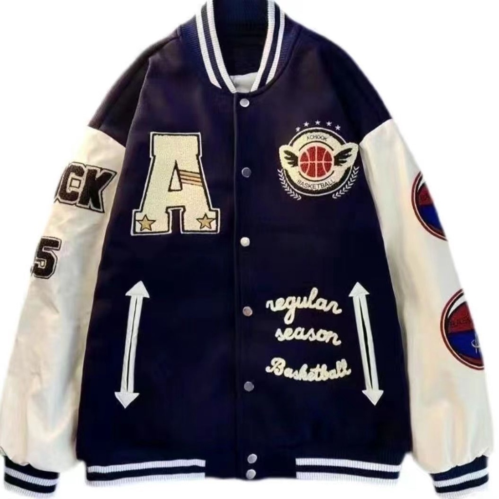 Áo Khoác Bóng Chày Dáng Rộng Thời Trang Thu Đông 2023 Phong Cách Hip Hop Đường Phố Mới Cho Nữ