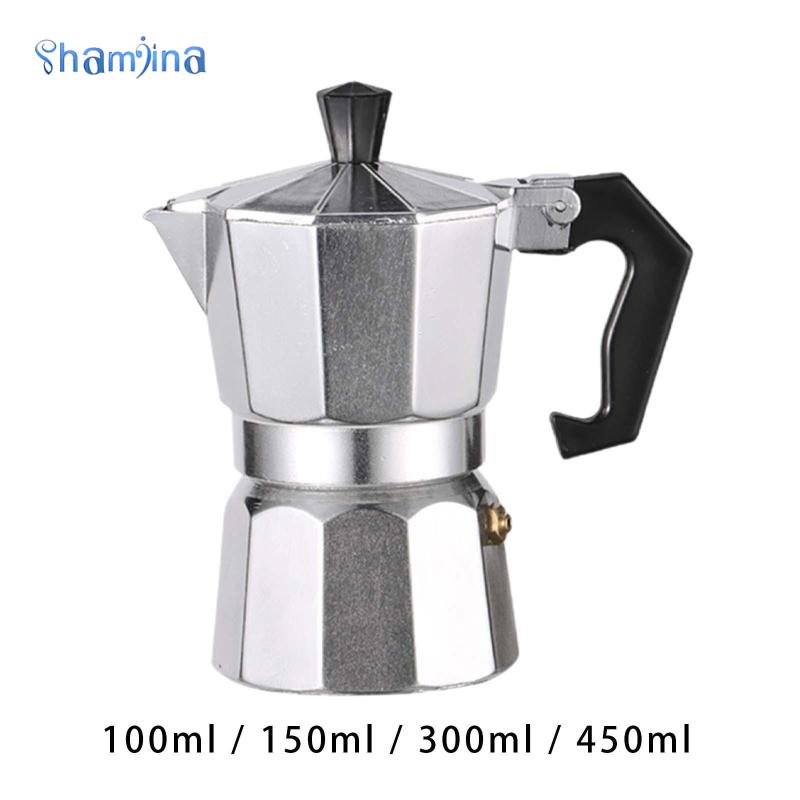 Shamjina Coffee Maker Brewer Coffee Maker Stovetop Italian Style Coffee Maker Pot Coffee Pot for Office Restaurant Outdoor Camping Cafe