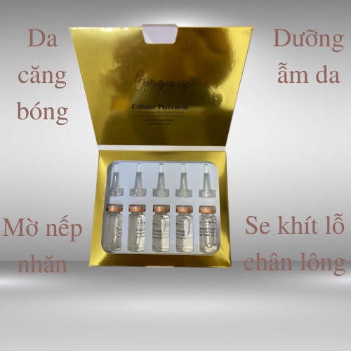 Serum nhao thai cừu cao cấp trắng da set 5 chai  GORGEOUS