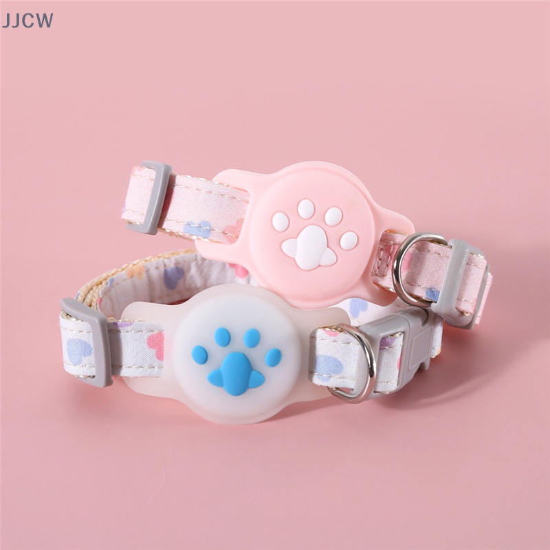Pet collar cat airtag silicone paw airtag case anti-lost tracking collar pet airtag puppy collar katten cute cat accessories qqw
