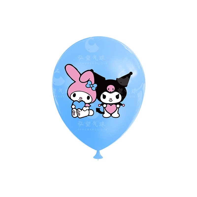 Sanrio nhân vật hoạt hình bong bóng bộ nhân vật hoạt hình con chó quế bóng bay in bộ 12 bóng bay cao su 12 inch sanrio nhân vật hoạt hình con chó quế trang trí tiệc sinh nhật