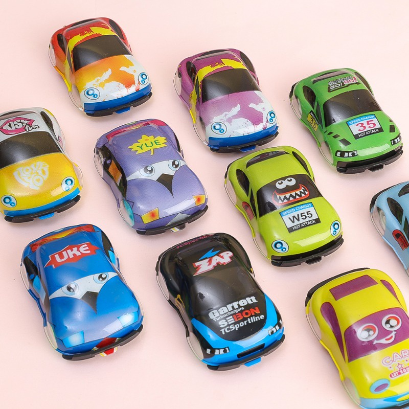 Đồ chơi mô hình vehicl giáo dục cho trẻ em / đồ chơi ô tô kéo mini sáng tạo / 360° Đồ chơi xe lật quà tặng sinh nhật cho bé trai cô gái / phim hoạt hình bằng nhựa đồ chơi dễ thương xe