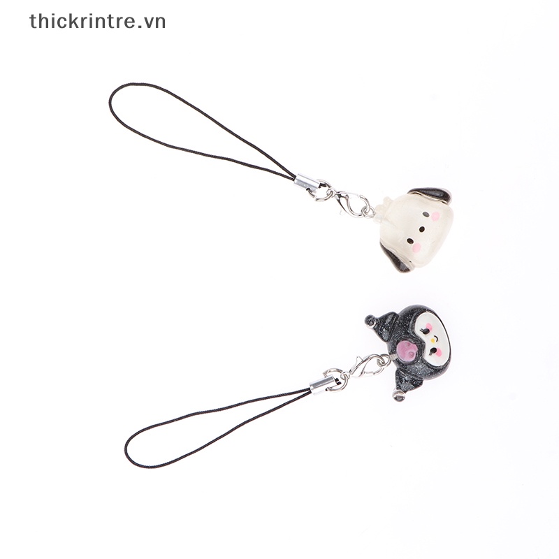 Thi kawaii kuromi dây buộc my melody cinnamoroll sinh viên vẻ đẹp vỏ điện thoại ba lô búp bê mặt dây chuyền charm toy girls quà tặng vn