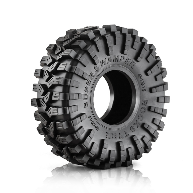 Bộ 4 Bánh Xe Cao Su 120mm 1.9in Cho Xe Điều Khiển Từ Xa traxxas trx4 rc4wd d90 axial scx10 90046 ii redcat