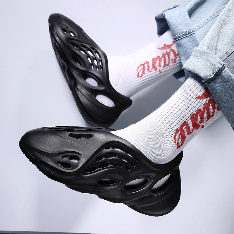 Hàng sẵn có Yeezy Foam1: 1 Dép đi biển chất lượng cao Nam Runner Dép ngoài trời Dép xỏ ngón nữ