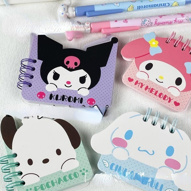 Sanrio cinnamorol mini notebook portable pocket notepad daily weekly agenda planner notebooks văn phòng phẩm đồ dùng học tập văn phòng