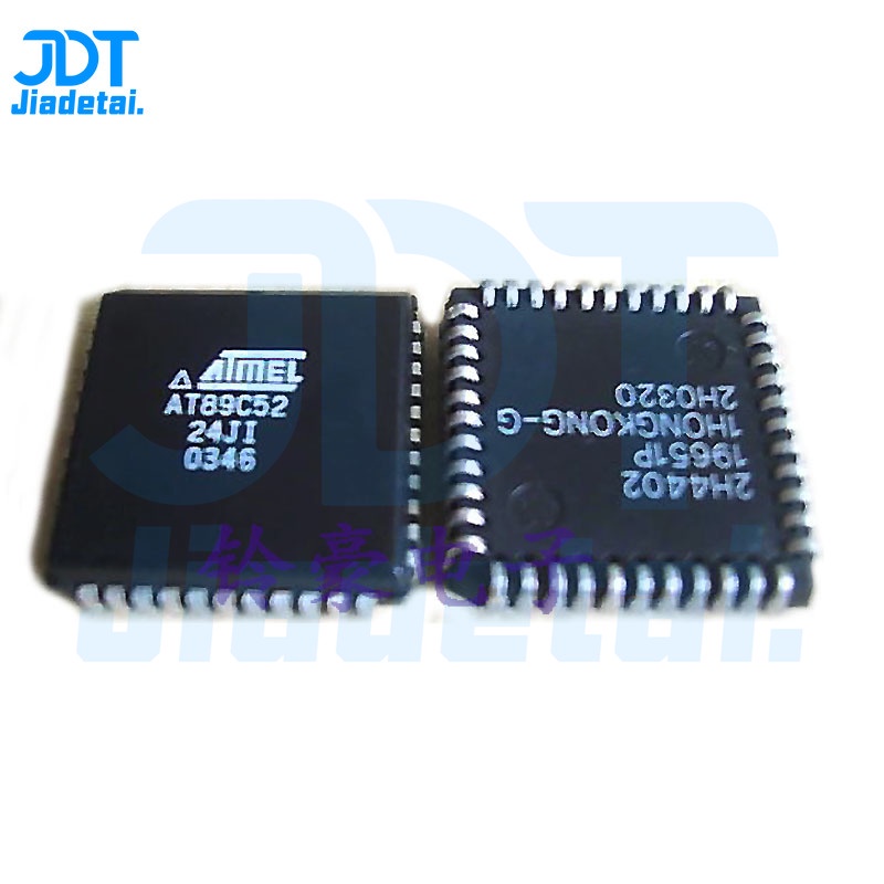 1 Chiếc Mới AT89C52-24JU 89C52 Miếng Dán PLCC44 Vi Điều Khiển