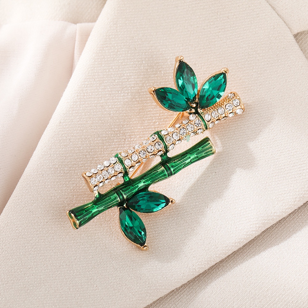 Trâm Cài Áo Hình Cây Tre Và Hoa Oải Hương Thời Trang Cao Cấp Dễ Phối Đồ Cho Nữ