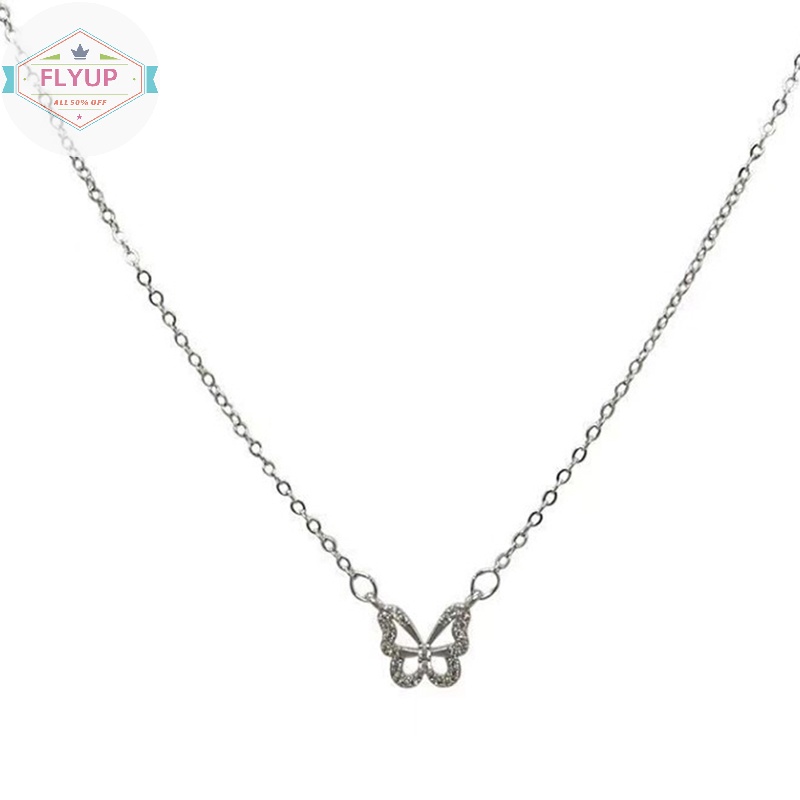 Vòng cổ Mặt Hình Bướm Đính Đá Pha Lê Thanh Lịch Cho Nữ vn