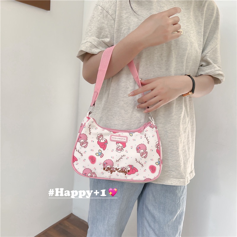 Mới Túi Đeo Chéo mini Hình hello kitty Màu Hồng Dễ Thương Cho Nữ