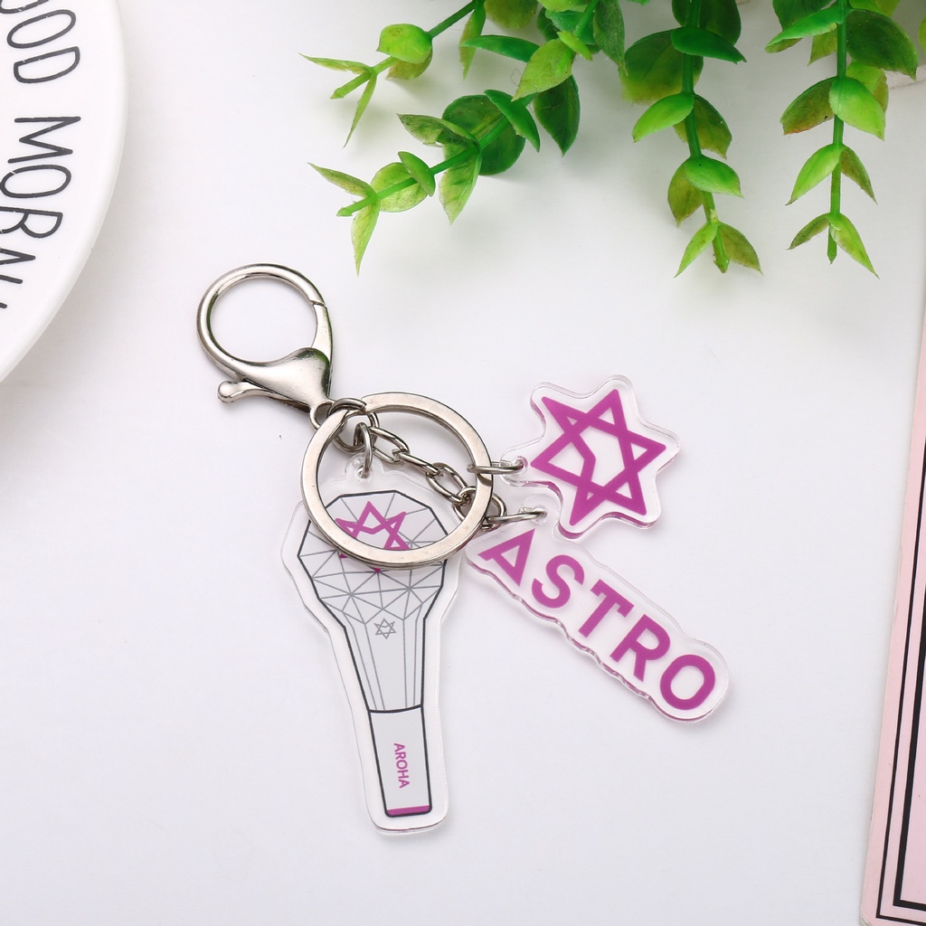 Kpop nmixx ive ateez astro 3-piece keychain set bag charm