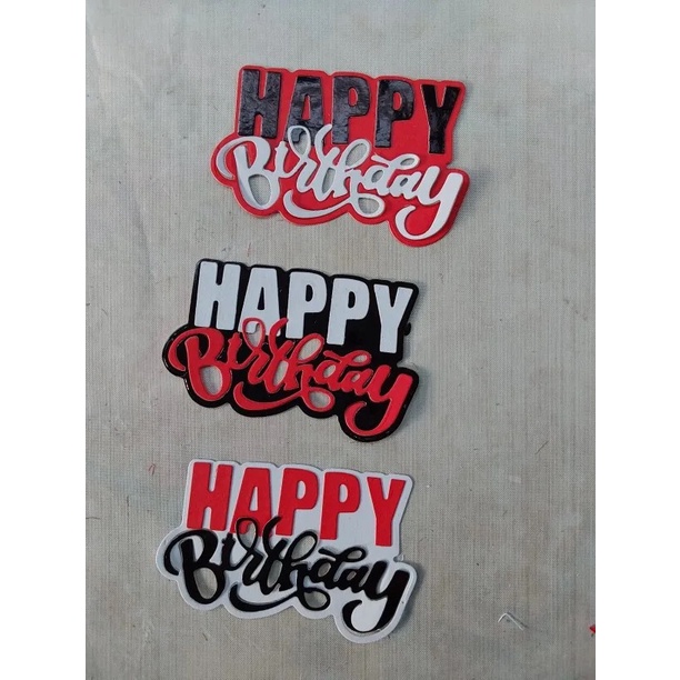 Khuôn Cắt Giấy Kim Loại Hình Chữ happy birthday