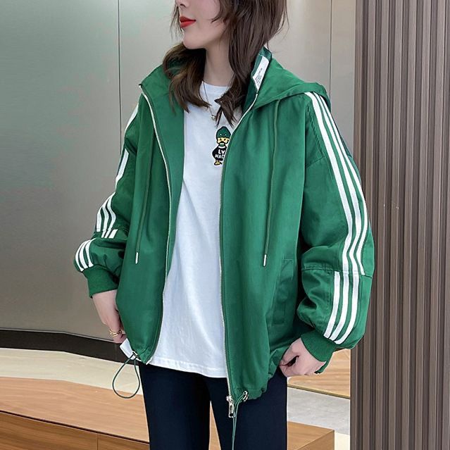 Áo Khoác Bóng Chày Có Mũ Trùm Thời Trang Mùa Thu Giản Dị