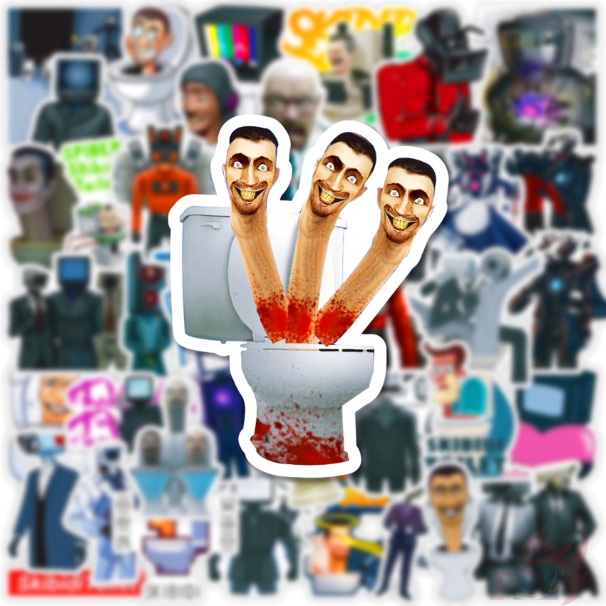 ❉ Skibidi Toilet Series 03 Stickers ❉ 50Pcs/Set Waterproof DIY Fashion Decals Doodle Stickers