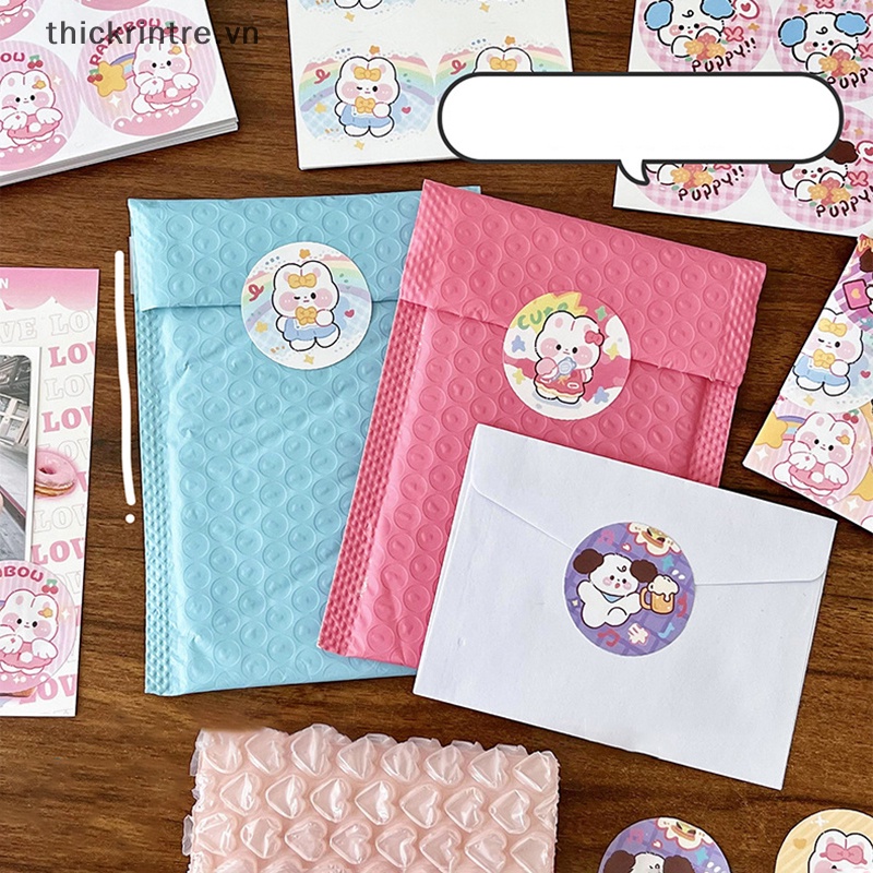 Thi 1pc / cuộn phim hoạt hình hình dán dễ thương tự làm voi trang trí phong bì bao bì cảm ơn bạn ghi chú dính nhãn dán quà tặng con dấu vn