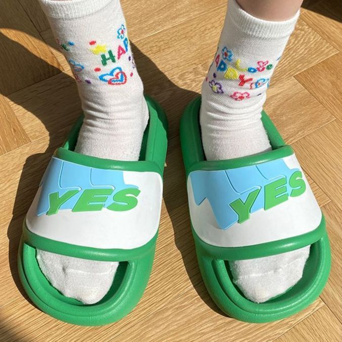 Dép nữ dày-soled dễ thương mùa hè phong cách mới dép đi trong nhà nữ b