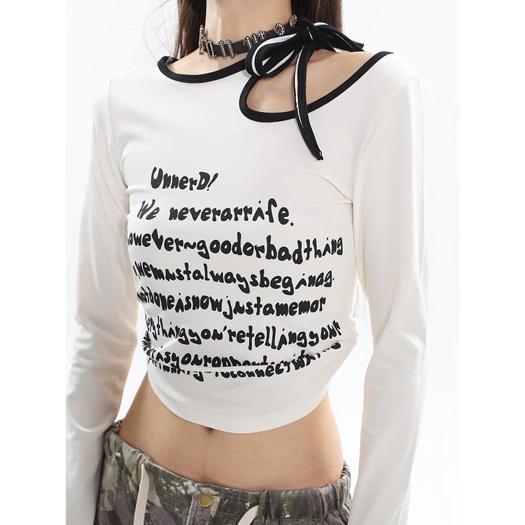 EOENKKY áo phông áo thun nữ croptop baby tee Thời trang hàn quốc A29J2H8 34Z230825