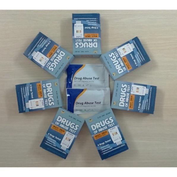 Bộ que thử ma tuý tổng hợp 4 chân (CÓ CHE TÊN) bộ kit test 4 chất gây nghiện nhanh chóng, chính xác, dễ sử dụng
