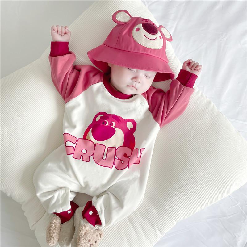 Bộ body dài tay bodysuit áo liền quần bộ đồ liền thân Babyshop88 cho bé trai bé gái M24.07-2