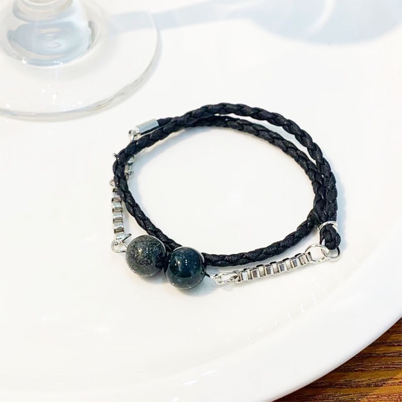 Anime game light and night bracelet sariel osborn diy hand woven couple bracelet cosplay phụ kiện