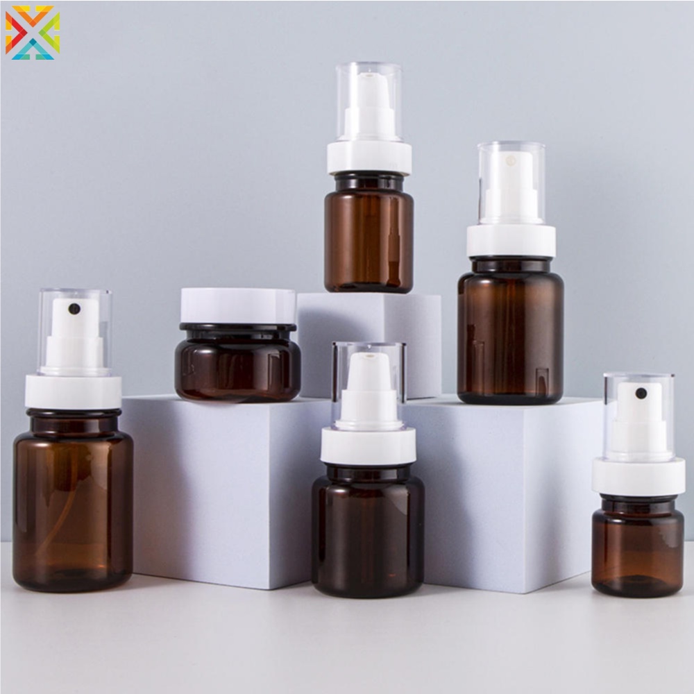 Chai lotion màu nâu chai sữa tinh chất màu nâu chai xịt trang điểm fine mist