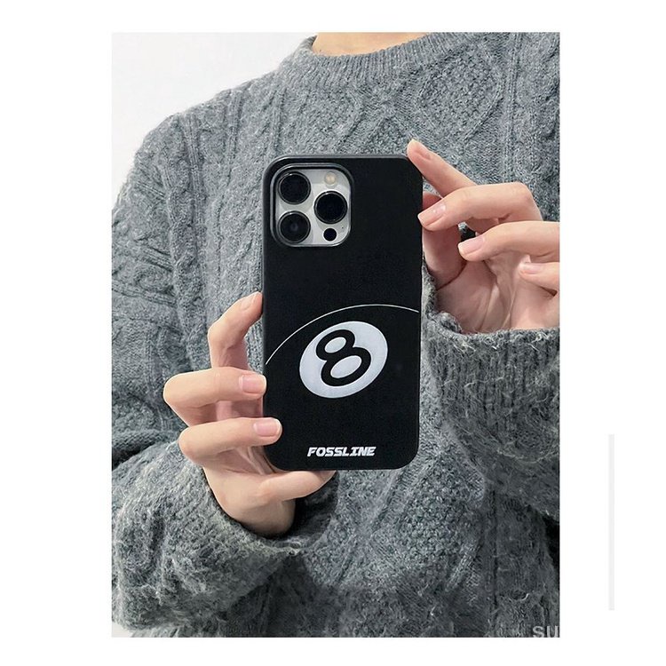 Hot sale-black no. 8 mẫu bida iphone 11 pro max xs xr x xs max 7 8 plus 11 12 13 14 pro max 12 pro 13 pro max 14plus vỏ bảo vệ