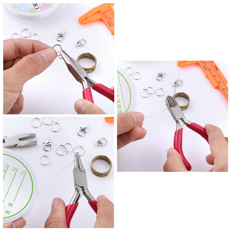 Bộ Kìm Dây Xích Dài Bằng Thép Không Gỉ Dùng Làm Trang Sức DIY