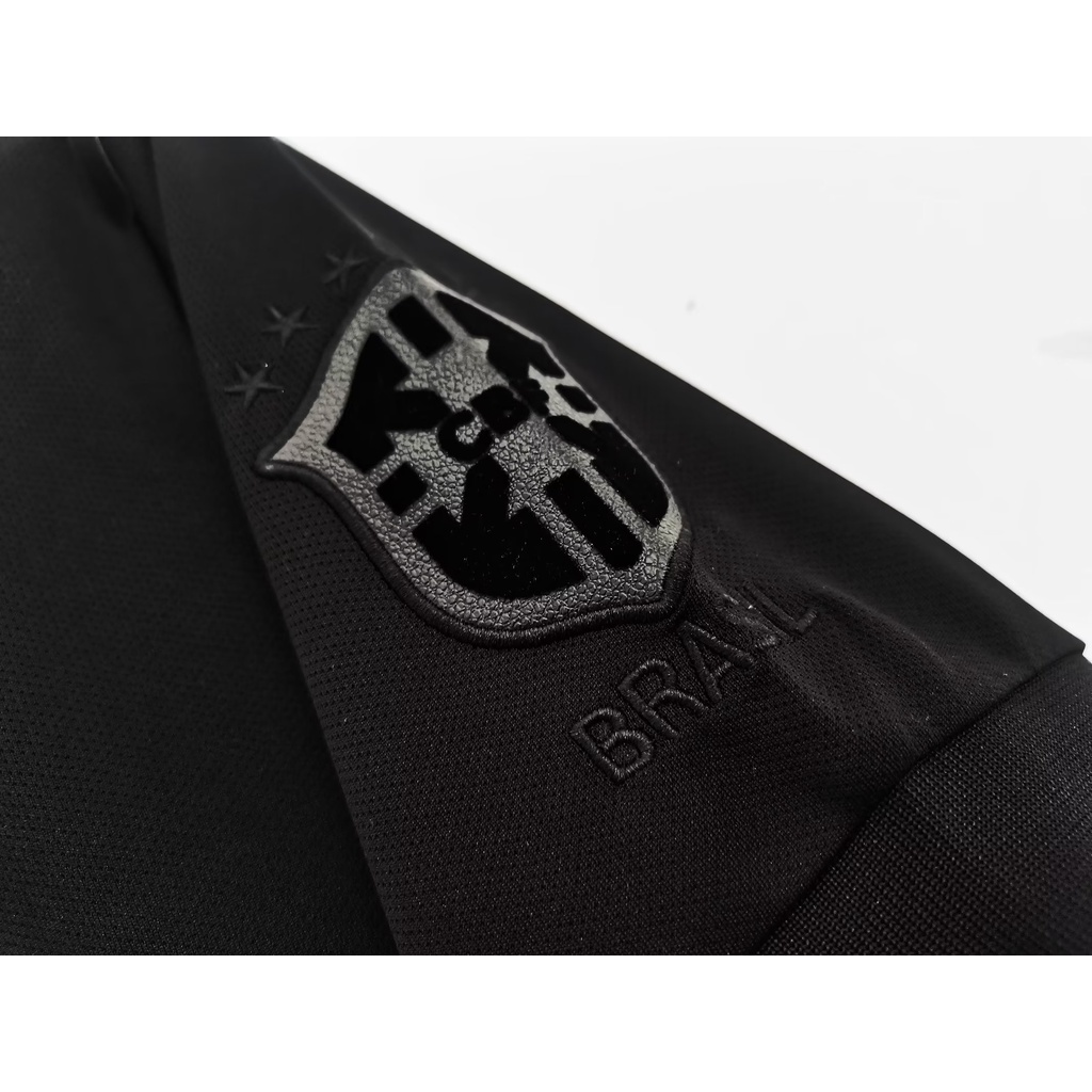 Áo Thun Số 13-14 Brazil [Phiên Bản Bóng Đá Màu Đen Cổ Điển Size S-2XL * Có Sẵn & Tùy Chỉnh *