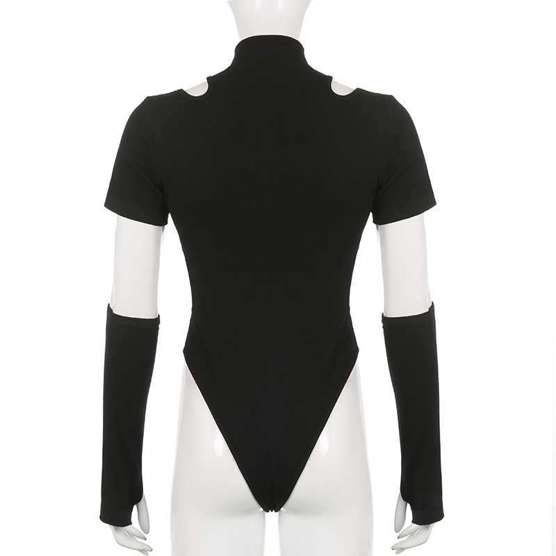 Bodysuit Cổ Cao Thiết Kế Ôm Sát Tôn Dáng