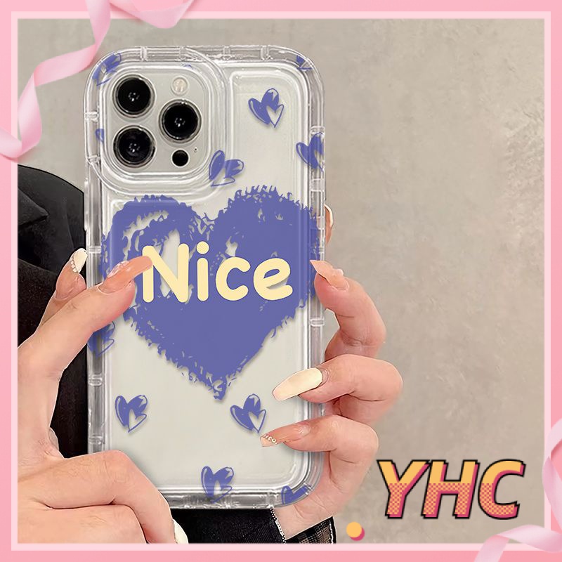 ốp lưng iphone NICE Túi khí tình yêu, vỏ mềm trong suốt, giảm chấn, chống rơi Cho Iphone 6 / 6S / 6splus / se / 7 / 7plus / 8 / 8plus / X / xs / xsmax / 11 / 12 / 13 / 14 / Plus / pro / pro max-712